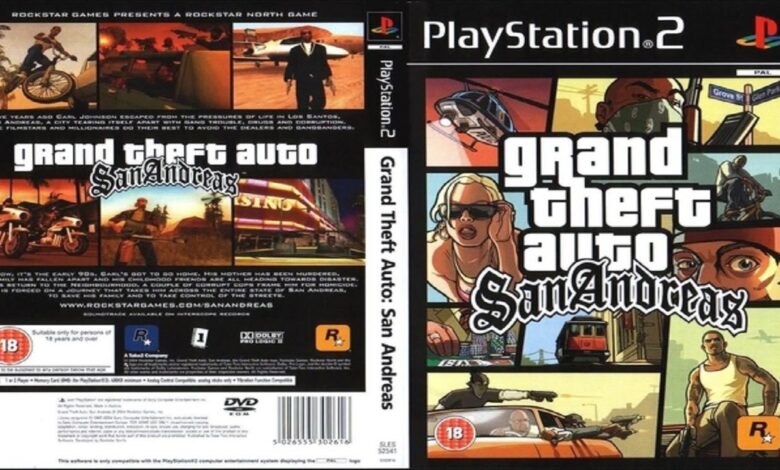 GTA San Andreas PS2 ISO FOR AETHERSX2