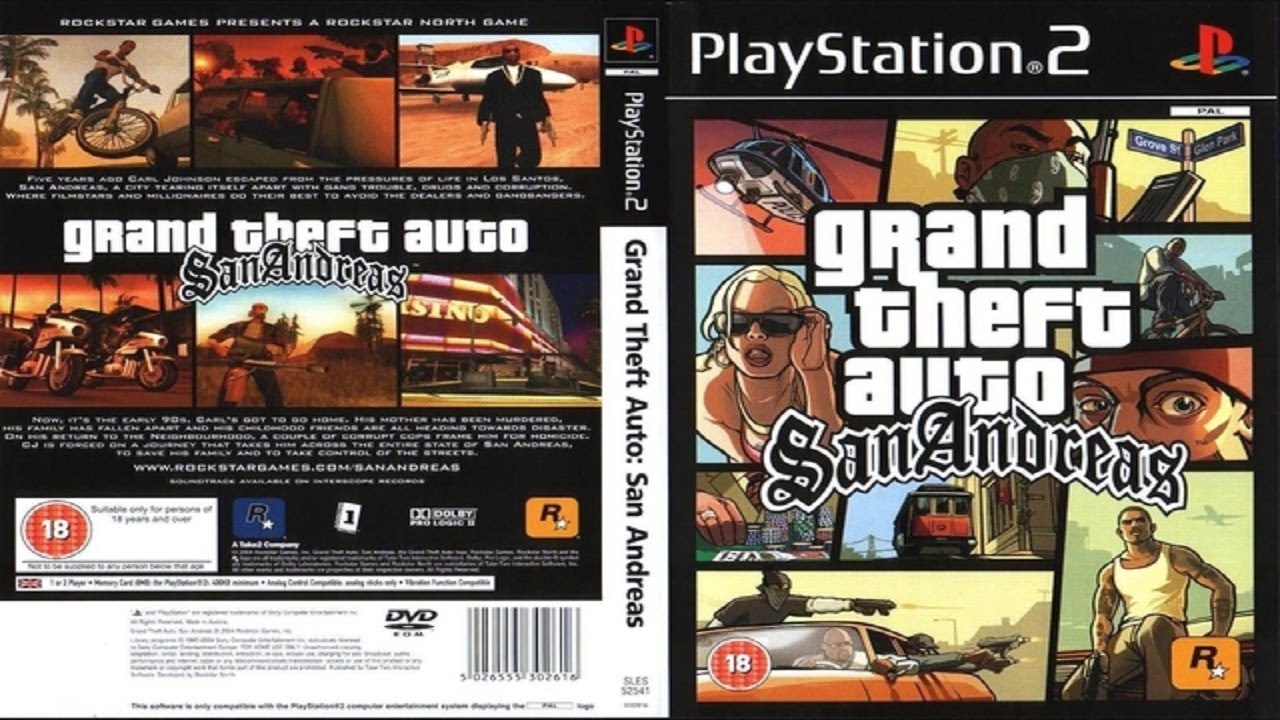 GTA San Andreas PS2 ISO FOR AETHERSX2