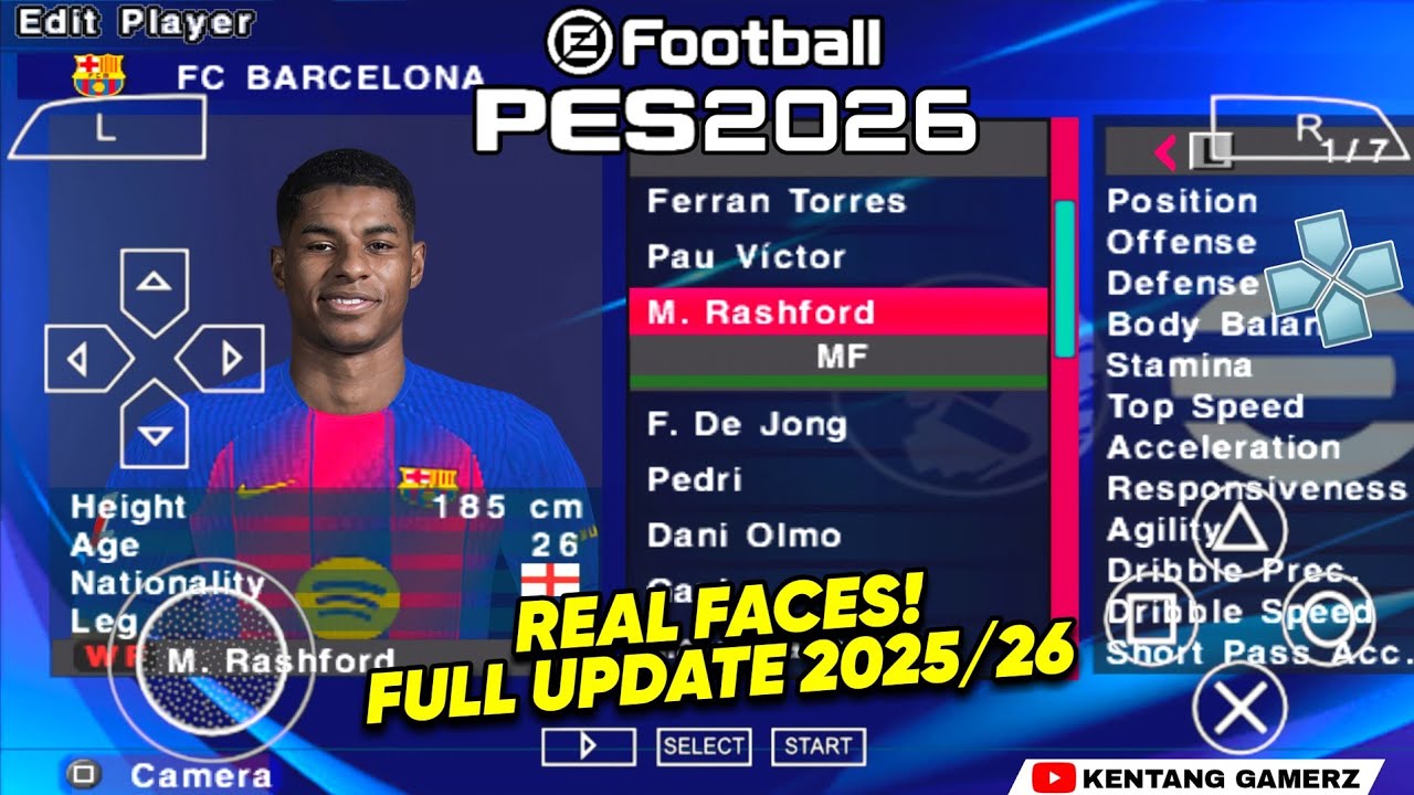 eFOOTBALL PES 2026 ISO PPSSPP No Textures Or Savedata