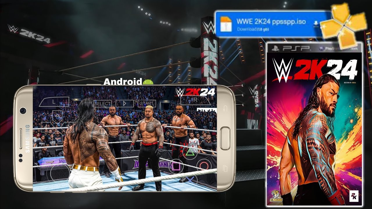 WWE 2k24 PPSSPP HIGHLY COMPRESSED